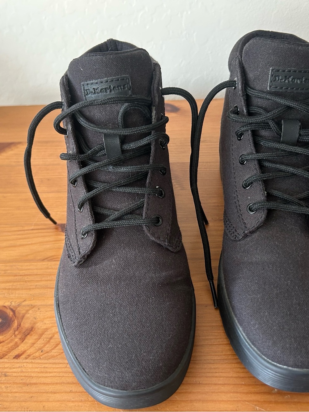 Dr. Martens Black Canvas Chukka Boots